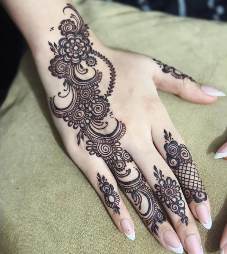 Dulhe Ki Dulhe Ki Royal Groom Mehndi Design Back Hand