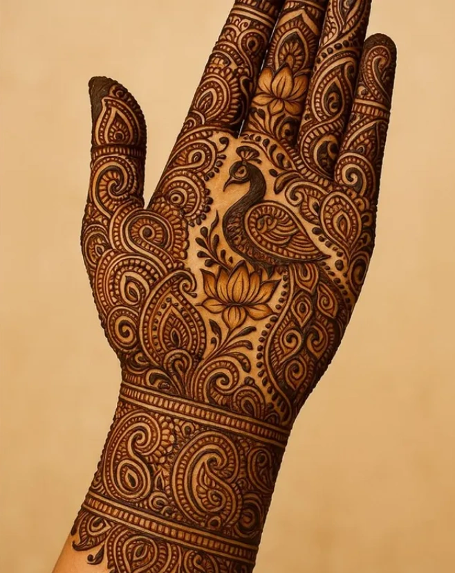 Dulhe Ki Royal Groom Mehndi Design Back Hand