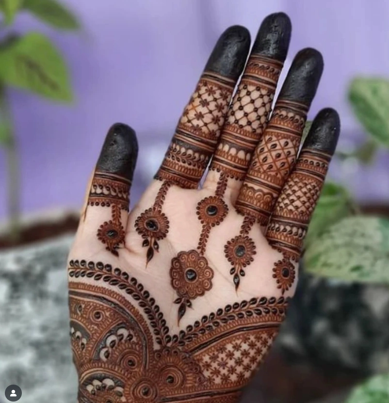 Easy Bride And Groom Mehndi Design Simple And Beautiful