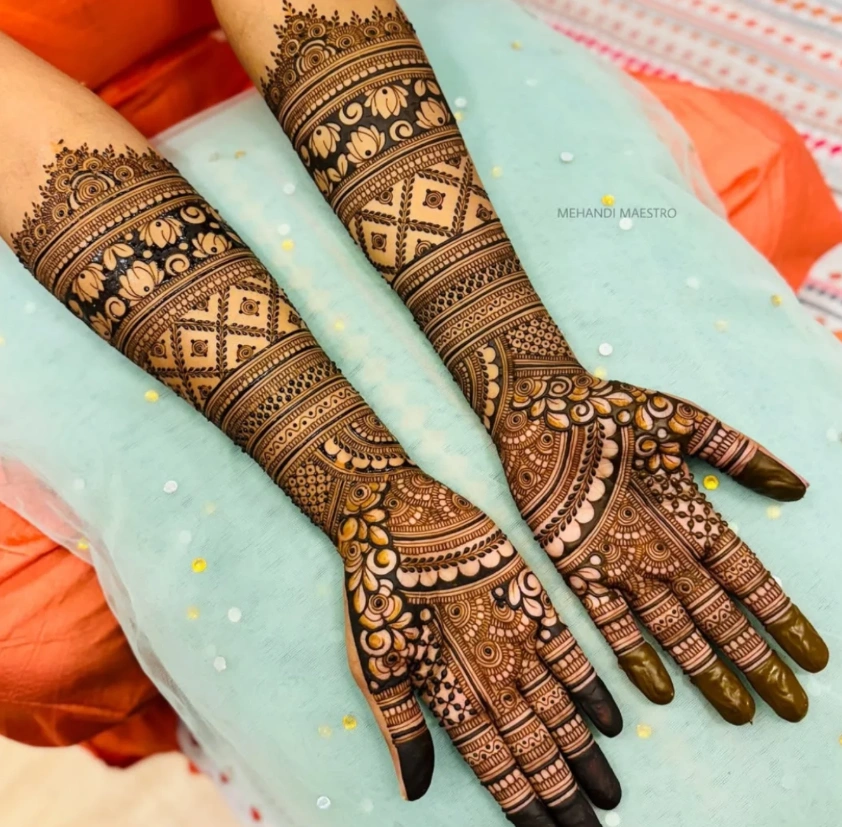 Back Hand Wedding Groom Mehndi Design Back Hand