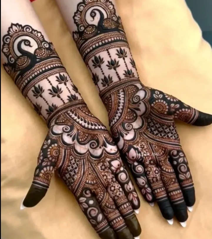 Back Hand Wedding Groom Mehndi Design Back Hand