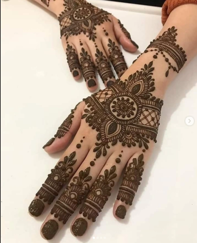 Simple Wedding Groom Mehndi Design