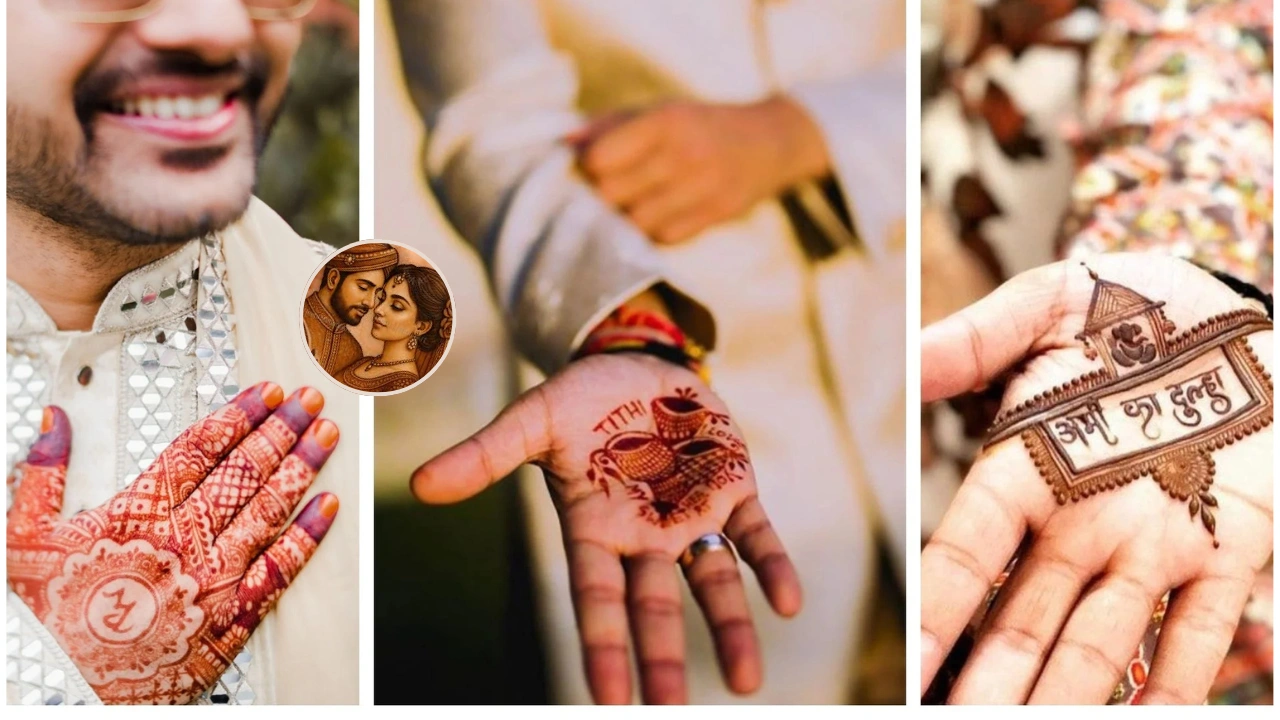 Wedding Groom Mehndi Design