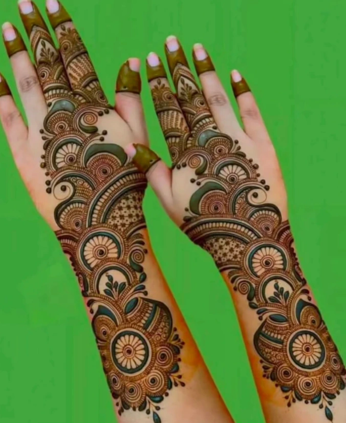 Dulhe Ki Wedding Groom Mehndi Design Back Hand